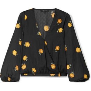 Madewell: Bubble-Sleeve Wrap Top